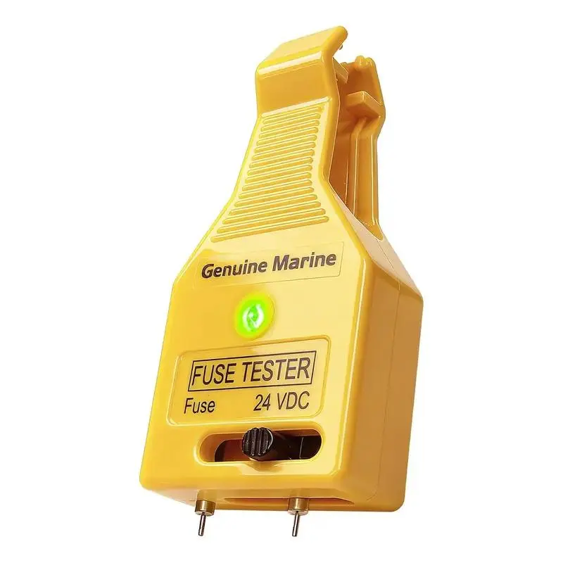 24V Rated DC Car Fuse Tester Puller Hand Tool - Plastic Body, Quick Test, Blow Detection for ATO/ATC/ATM Blade & Glass Tube Fuses in Automotive Diagnostic Electronic Repair