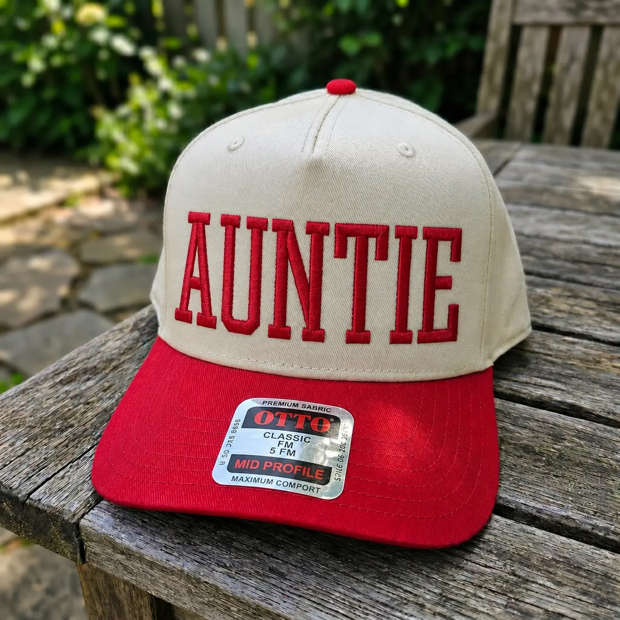 Auntie Embroidered Hat Auntie Gift Aunt Gift Puff Print Trucker Hat Personalized Hat Trucker  Unisex Hat
