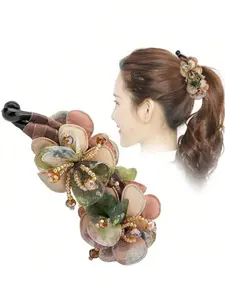 Elegant Women's Non-Slip Hair Banana Clip Headband, Flower Hair Clip, Prom Mom Hair Clip Original, Classic Design, Perfect for Styling, Comfortable Fit, Ideal for Daily Use
