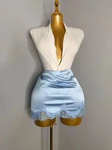 Blue Lace Skirt