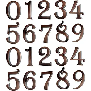 Mailbox Numbers, Self Adhesive Door Address Number Stickers for Aprtment Office  Room or Outside Business Decoration Project (Copper, 2.75" - Set of 20)