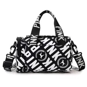 Women Fitness Bag Gym Yoga Sport Dance Training Bag For Girl Boy Letters Printing Travel Fitness Siwmming Crossbody Deffle Bag