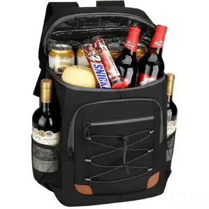 Mochila térmica aislada a prueba de fugas para hombres y mujeres, 36 latas, mochila térmica suave, aislada, impermeable, de gran capacidad, portátil, para almuerzo, campamento, viajes, picnic