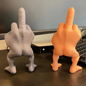 Good Quality Vertical Middle Finger Desktop Decorations Prank Resin Crafts Statue Funny Figurine Joke Sculpture
