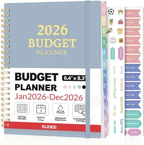 2026 Budget Planner - Monthly Budget Book from JAN 2026 - DEC 2026 with Expense Tracker Notebook, A5 Size (6.4" x 8.3") Bill Organizer & Finance Planner