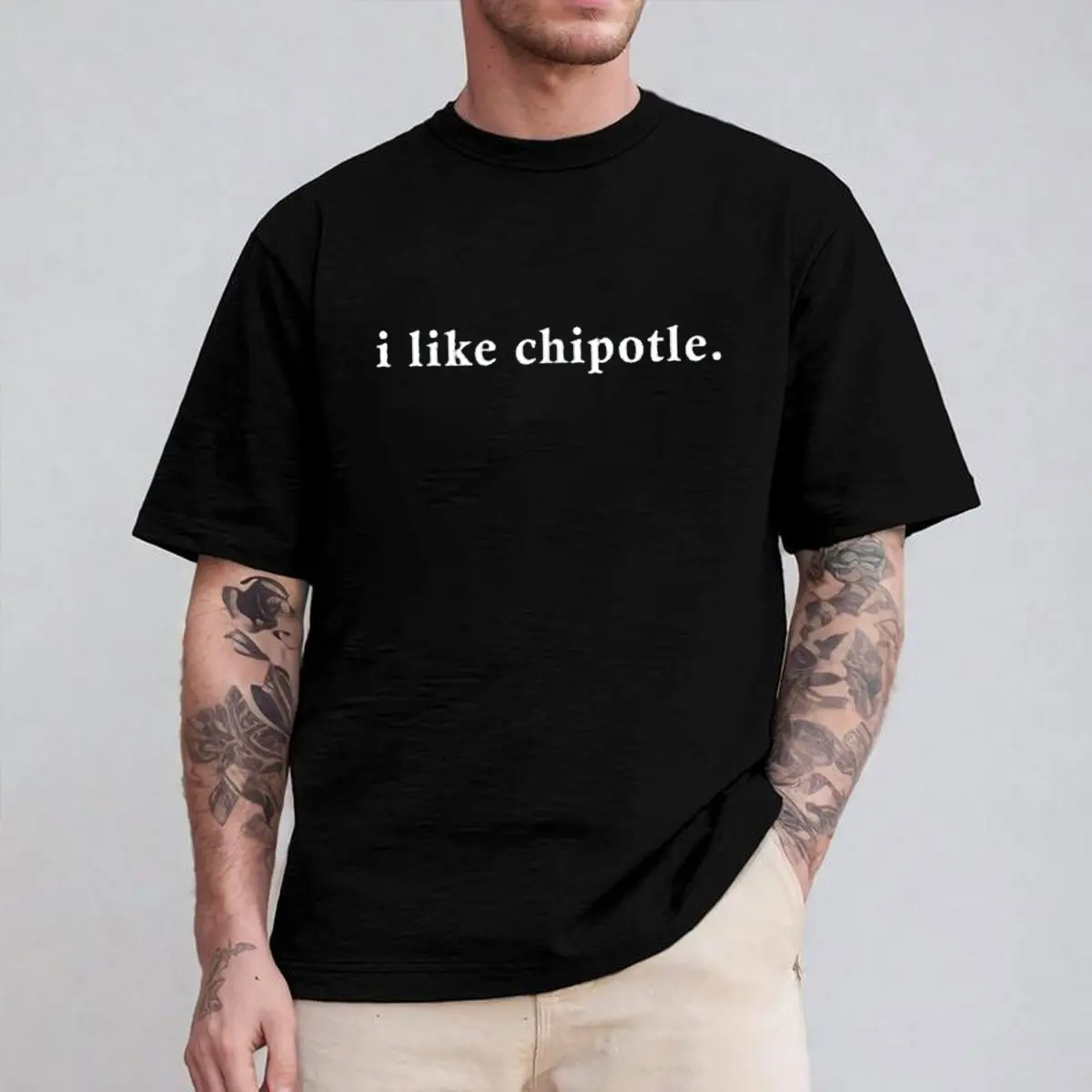 Funny Mexican T-Shirt, Funny Chipotle Minimalist Design T-Shirt, Classic Casual, Unisex