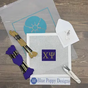 Chi Psi 2x2 Needlepoint Kit