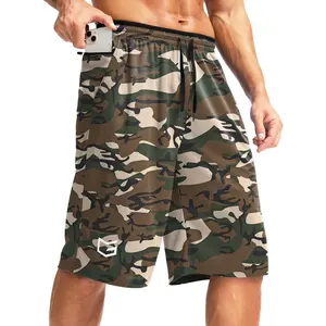 Men's Long Basketball Shorts with Zipper Pocket 9"/11'' Quick Dry Gym Shorts Lightweight Athletic Shorts for Men