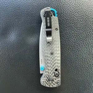 535 Outdoor Folding Knife, Carbon Fiber Handle, Damascus Steel High Hardness Steel, EDC Tool for Outdoor Camping, Driving, Fishing.