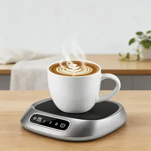 Smart Coffee Cup Warmer, Three-Tier Precise Temperature Control, USB Constant Temperature Power, Portable Heating Pad for Drinks