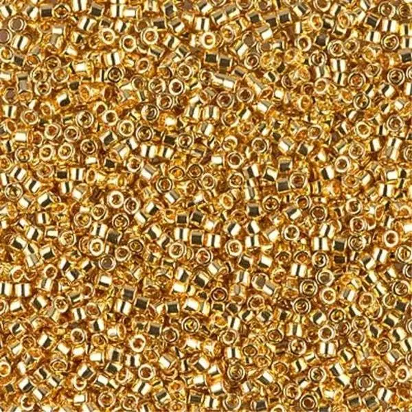 24kt Gold Plated 11/0 delica beads || DB0031 24kt Gold Plated 11/0 delica beads || DB0031