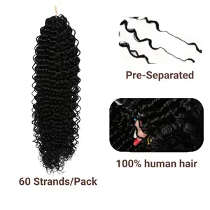 Lwigs Crochet Hair – 58-62 strands/pack, 3-4 packs = full head. Pre-separated, knotless boho braids.  #SpringStatements
