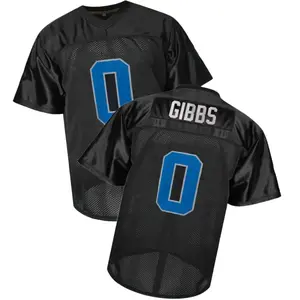Men'S #0 Football Jersey - Breathable V-Neck Loose Sports Shirt with Blue Letters, High-Quality Embroidery, Perfect for Team Sports, Outdoor Activities, Parties & Casual Wear, Football Jersey, Party Attire, Sporty Style