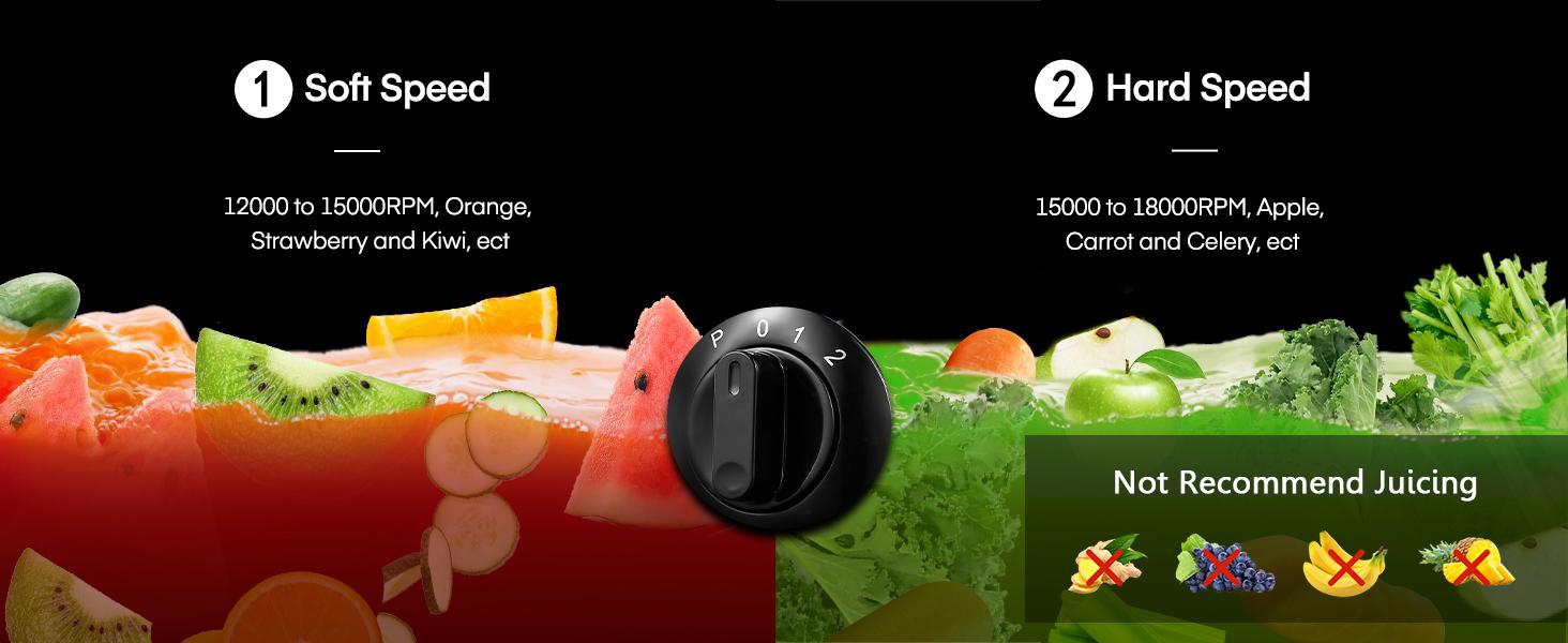 Aiheal Juicer Machines, Centrifugal Juicer Extractor 3 Speeds with 3'' Feed Chute for Whole Fruit and Vegetables, Stainless Steel, Easy to Clean, Cleaning Brush and Recipe Included, RED Aiheal Juicer Machines, Centrifugal Juicer Extractor 3 Speeds with 3'' Feed Chute for Whole Fruit and Vegetables, Stainless Steel, Easy to Clean, Cleaning Brush and Recipe Included, RED