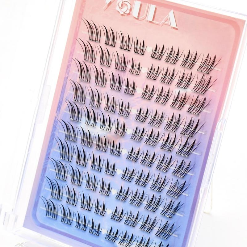 Natural Dense Long Tail False Eyelashes, Cross Style C Curl Patch, 10-12mm Thickness, Flammable Liquid Free, Ca Prop 65 Compliant
