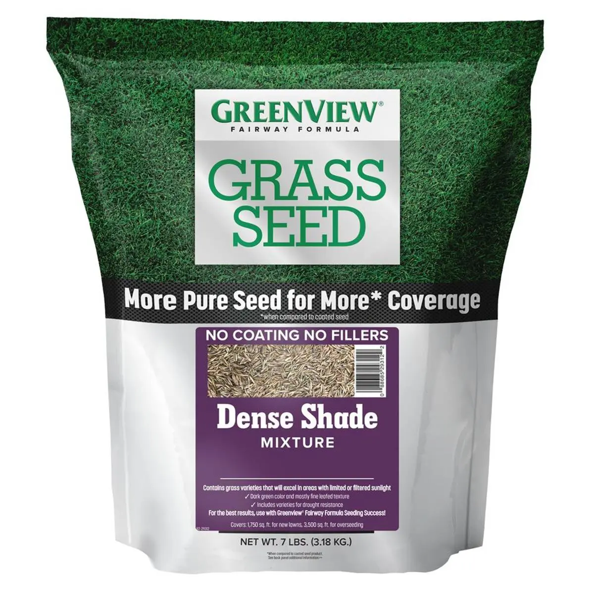 Greenview 7 lbs Fairway Formula Grass Seed Dense Shade Mixture Bag - Partial Shade Suitable, Drought-Resistant, Promotes Thick Lawn for New Lawns