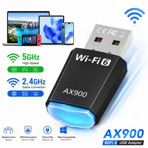 Boost Your Internet Speed with AX900 WiFi 6 USB Adapter, Dual Band Wireless Dongle for Laptop & Desktop