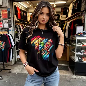 Vibrant African Women Art Shirt for Women | Cultural Heritage Tee#BlackPrideShirt #AfricanQueenShirt #CulturalHeritageTee
