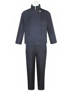 Anime Jujutsu Kaisen Satoru Gojo Roleplay Costume, High School Uniform Set, Halloween, Men's Adult Full Set, All Seasons