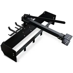 GARVEE 42" Tow Behind Box Scraper for Lawn Tractors - Versatile Tractor Box Blade Hitch Attachment for ATVs and UTVs, Ideal for Landscaping and Yard Maintenance, Sleek Black Design