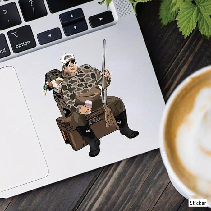 Camo Hunting Sticker, Boykin Spaniel Hunting Dog Decal, Waterproof Outdoor Dog Hunting Sticker For Men, Hunters, Dog Lovers