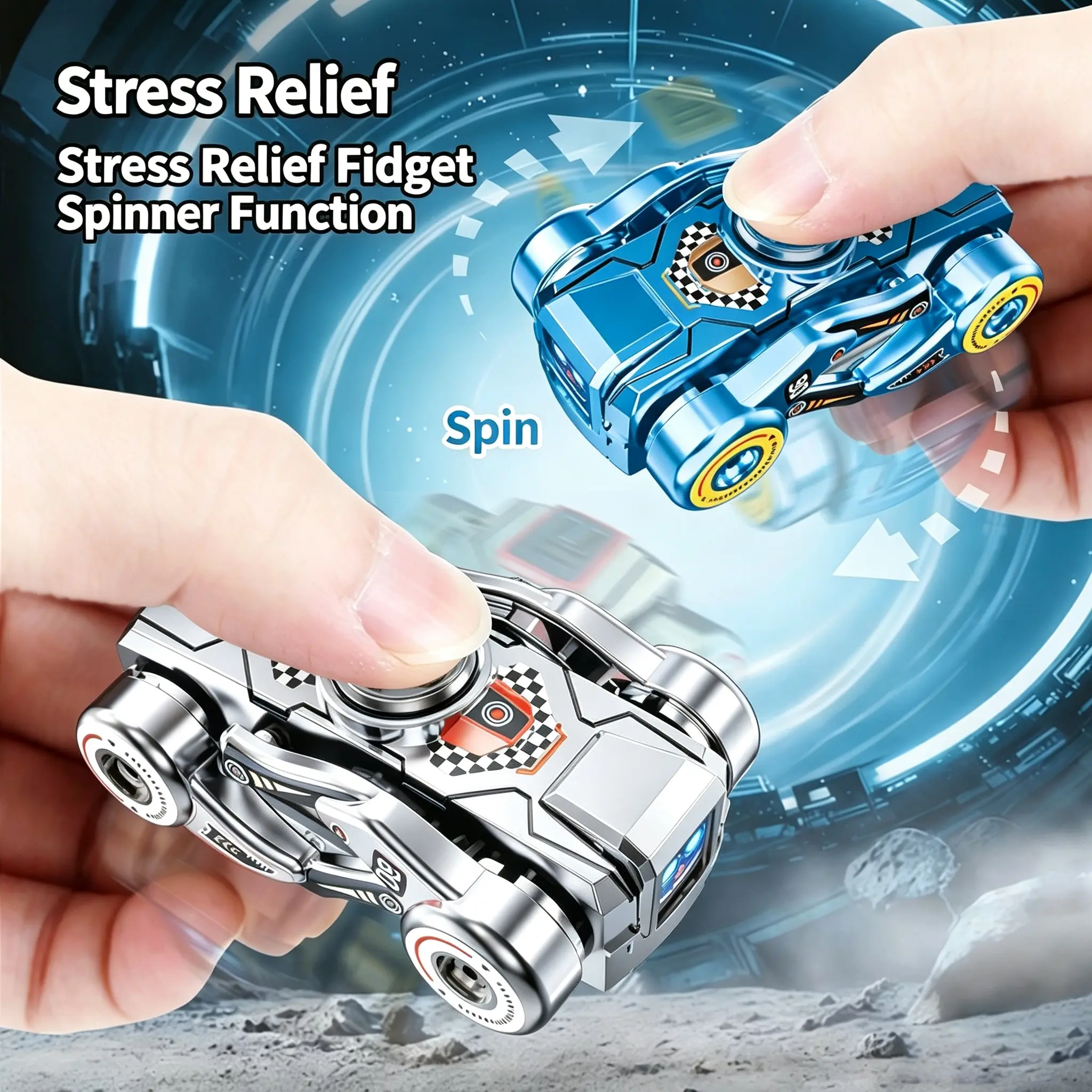 Transforming Fidget Spinner Robot Dog – 2-in-1 Cool Tech Toy,Wow,Transformation,Satisfying,Satisfying toy,fidget spinners,Pocket toys,Pocket-sized toys,EDC toys,EDC gear,Fidget toys,Miniature toys,decompression toy,Fingertip spinner