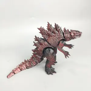 3D Printed Large Size and Small Size Crazy Godzilla Anime Toys Monster Figure Action Joint Model Ornament Kids Gift