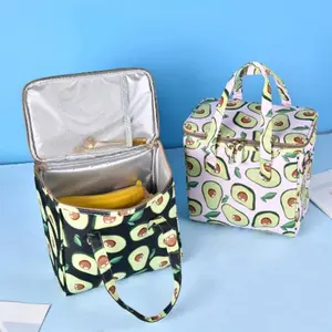 Avocado Bag for Women/Kids, Insulated Lunch Bag Keep Warm/Cold, Reusable Cooler Waterproof Tote, Beach/Christmas Gifts - Back to School  Essentials