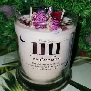 1111 Eleven Eleven Angel Number Candle