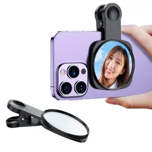 Clip Selfie Mirror for Phone Back Camera - Live Streaming, Vlogging, HD Reflective Clip Compatible With All Smartphone