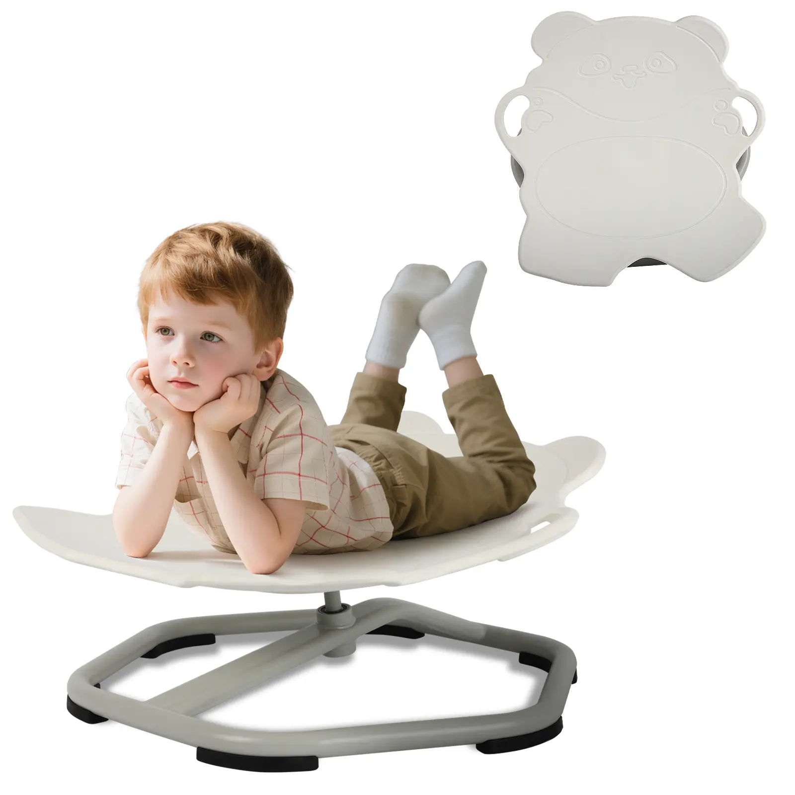 SCITOO Kids Sensory Swivel Chair, Sit-and-Spin Toy, Sensory Play Rocker, Enhances Physical Coordination and Motor Skills, Durable Swivel Chair for Toddlers and Kids swivel chair-Children's Gifts Seater,summerwins summerwins