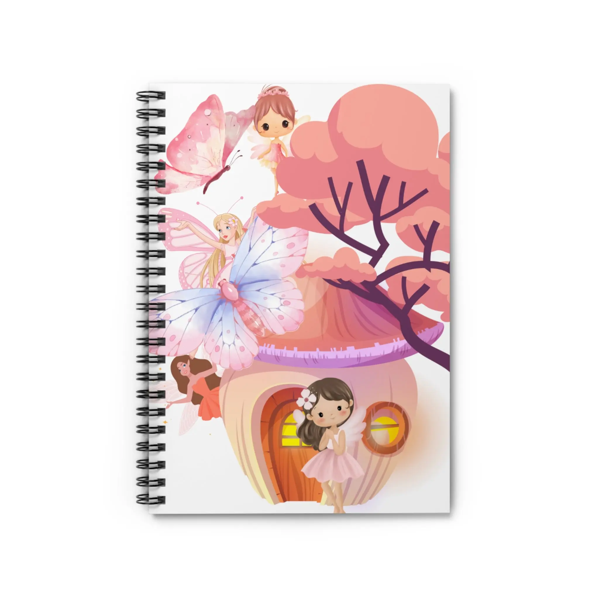 Whimsical Fairy Spiral Notebook | Cute Journal for Kids, Gift for Students, School Supplies, Dreamy Note-taking