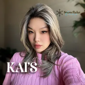 JBEXTENSION 18 Inches Curly Pre-Cut Snowflake Lace Frontlace Glueless Wig KAI'S【PERMATEASE】【BENDY EAR TABS】 JBEXTENSION 18 Inches Curly Pre-Cut Snowflake Lace Frontlace Glueless Wig KAI'S【PERMATEASE】【BENDY EAR TABS】