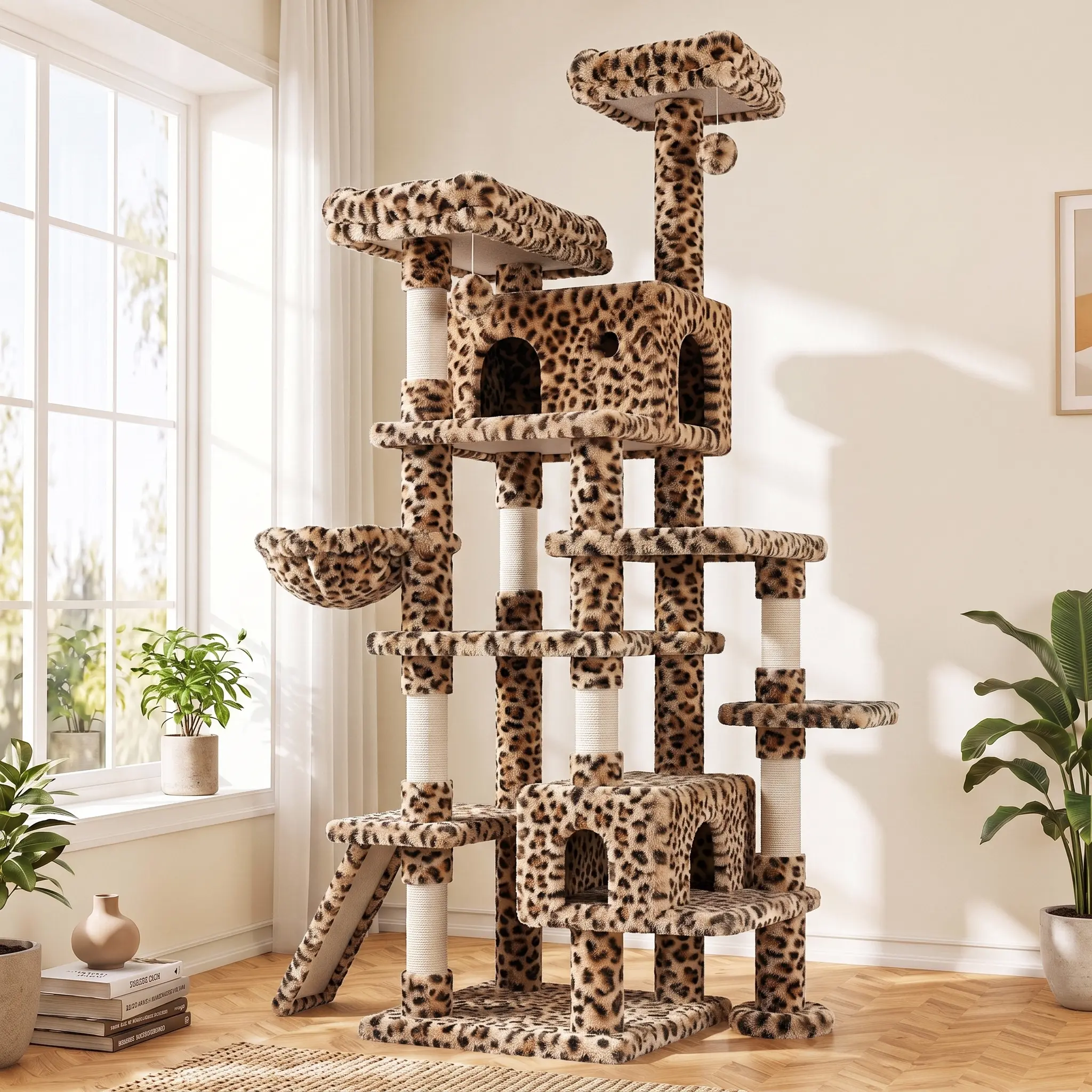 Leopard Print-Multi Pillar Stable Frame