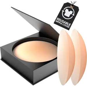 Go Nipless Nipple Covers No Show - Reusable Pasties Nipple Cover - Adhesive Silicone Nipple Pasties Nude