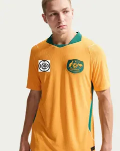 Personalized Full Set Australia Soccer Jersey World Cup 2026, Custom Name Number Logo National Soccer Jersey D