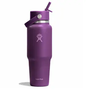 32 oz Wide Mouth Travel Bottle with Flex Straw Cap