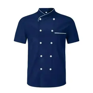 Double-Breaed Men's Chef Uniform Reaurant Catering Cooking Clothes(Sheets)