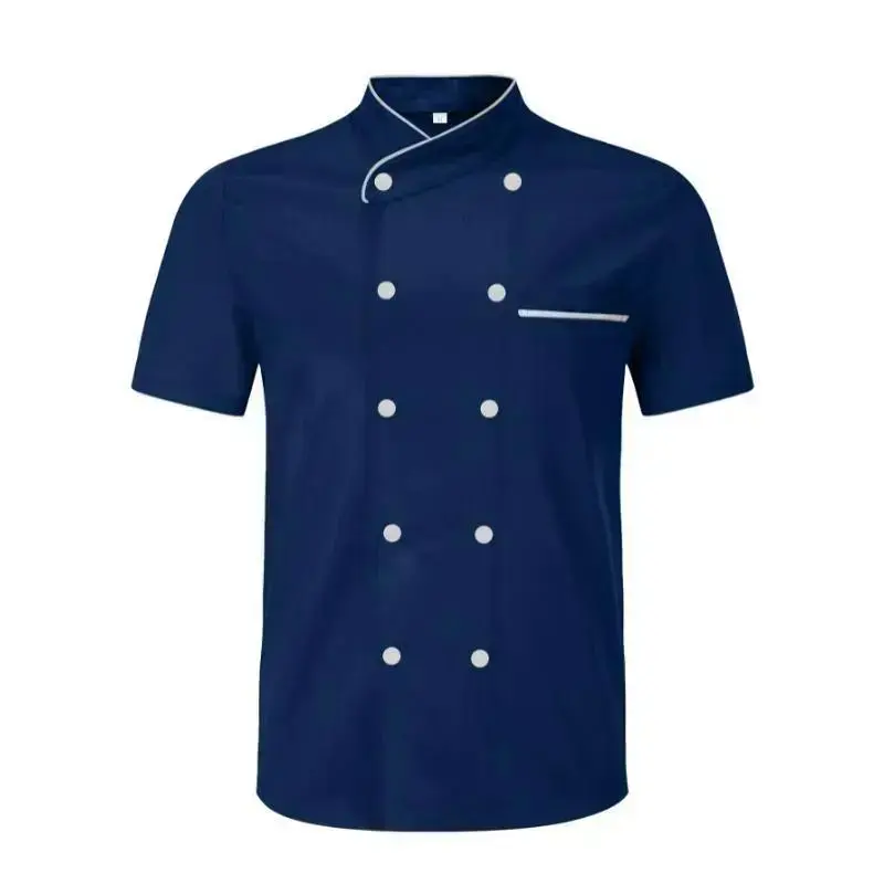 Double-Breaed Men's Chef Uniform Reaurant Catering Cooking Clothes(Sheets)