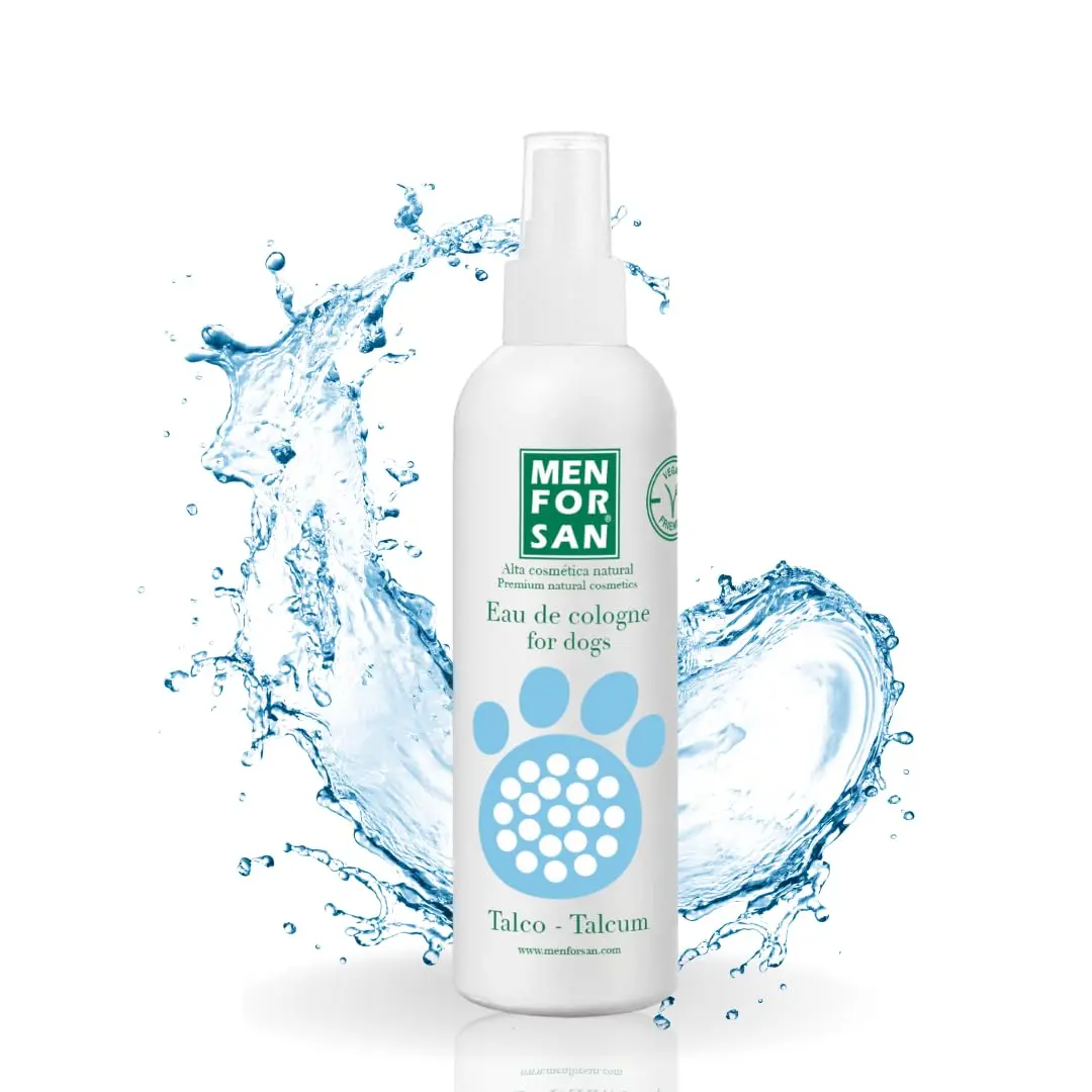 MENFORSAN Eau de Cologne Talcum for dogs 100% Natural, Vegan-Friendly, Alcohol Free