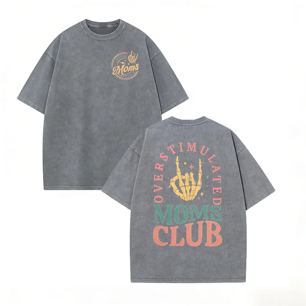 Washed T-shirt-Grey