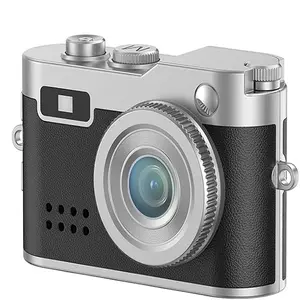 Mini Keychain Camera - 1080P FHD Mini Retro Digital Camera - Tiny Portable Small Cameras Vintage Compact Micro Cameras with 64GB Card, OTG Adapters for Travel/Vlog/Night Shots