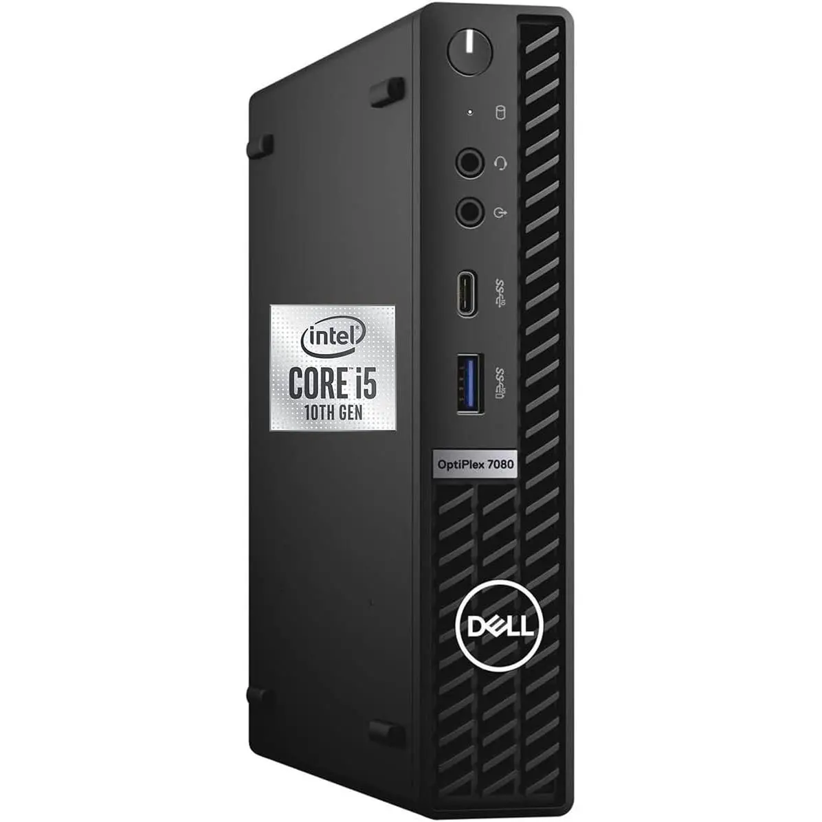 Dell OptiPlex 7080 Micro Form Factor Mini Business Desktop, Intel Core i5-10500T Processor, 32GB RAM, 1TB SSD, DisplayPort, RJ45, Wi-Fi 6, Windows 11 Pro, Black (Renewed)
