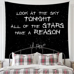 The balcony of the tapestry bedroom is decorated with the stars of the sky tonight and all the stars have a reason for hanging the gift poster and the poster and the art picture to print the modern family bedroom decora poster tapestry Wall Tapestry
