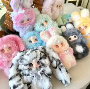 Hopping Bunny Plush Keychain Toy Doll