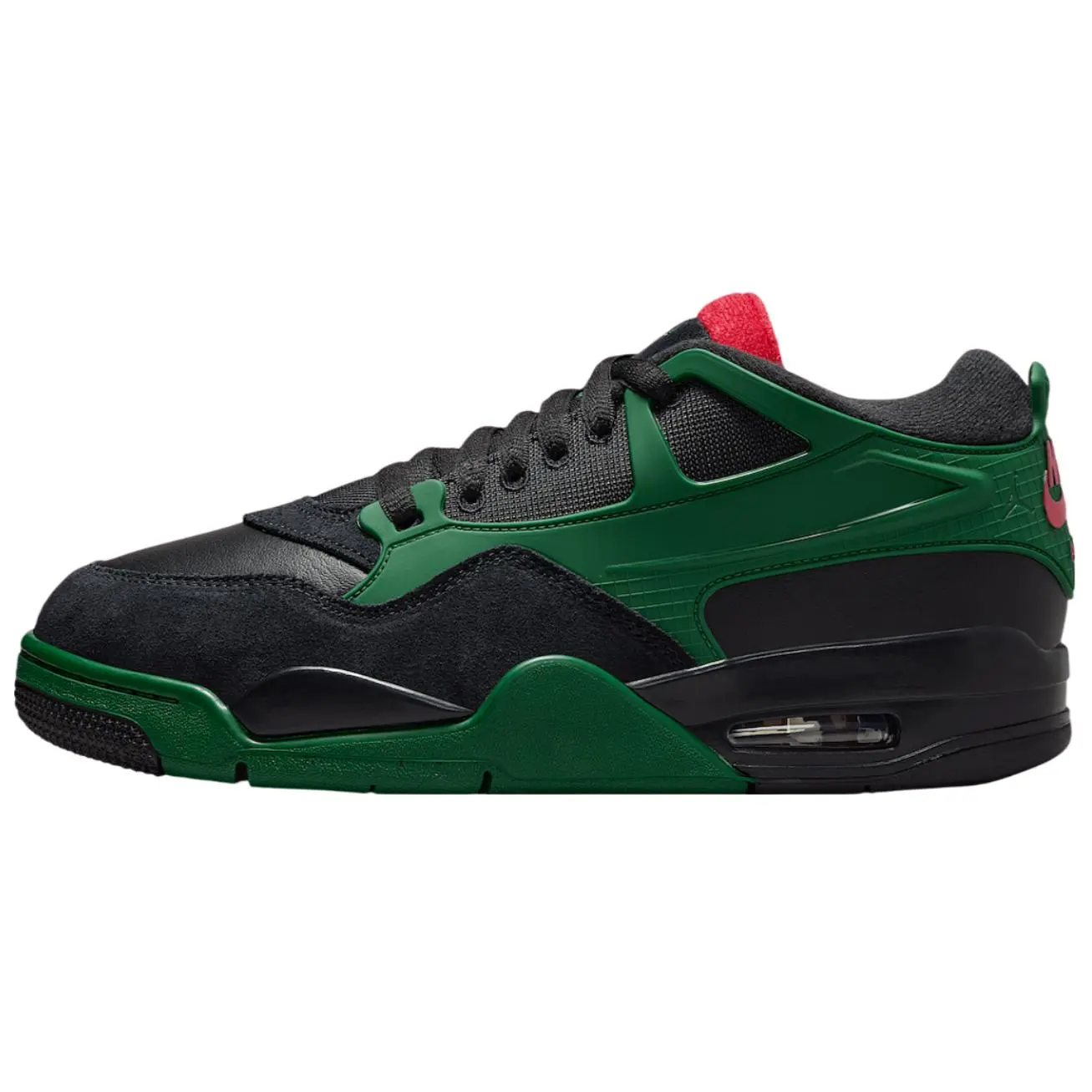 Air Jordan 4 RM 'Black Gorge Green' Casual High Top Sneaker Shoe, Lightweight High Top Design with Half Sizes Help for Sports & Outdoor Activities