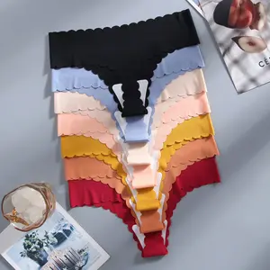 VOPINK Seamless Thongs for Women - Ultra Soft Skin-Friendly No Show Panties, Elastic G-String Underwear, Daily Wear Lingerie Set (Multi-Color), for Sport for Yoga for GYM