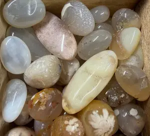 flower agate tumbles