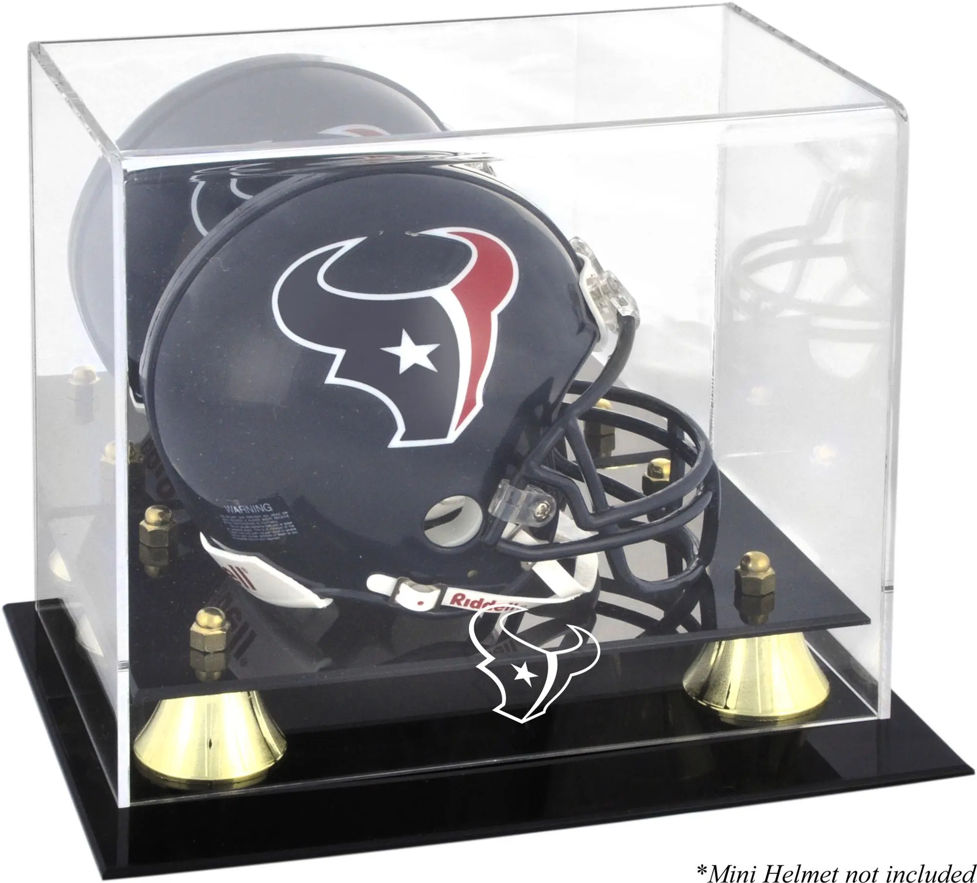 Houston Texans Golden Classic Mini Helmet Display Case
