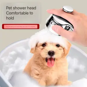 Cat & Dog Bathing Shower Head, Massage Scrubbing Boost Pressure Bubble Maker, Essential Grooming Tool for Pets, Enhances Cleaning Experience